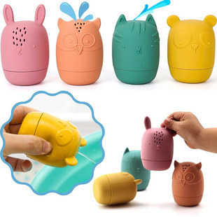 Spot Silicone Bath Toys Children's Bath Toys Water Spray Bath Toys Bathroom Floating Spray Set