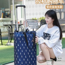 新款加大拉杆购物车买菜小拉车可拆卸大容量手拉车家用拖车取快递