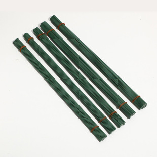 Artificial flower pole 2mm coated wire soap rose peony wire mesh flower diy hand woven green flower pole