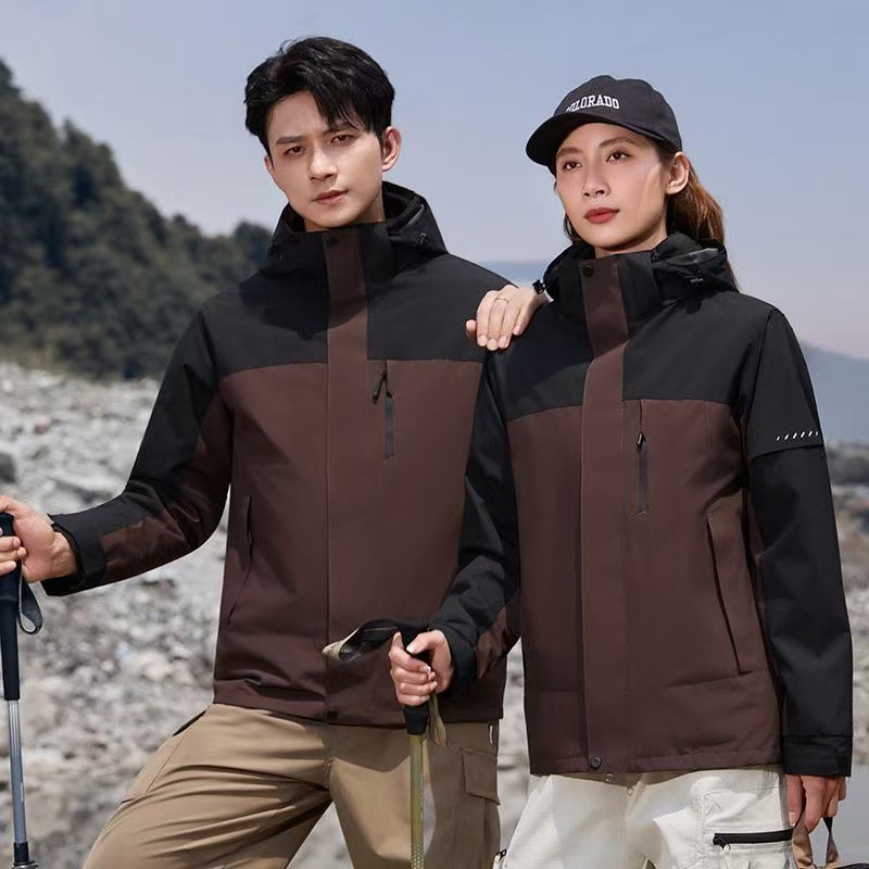 Three-In-One Jacket, Work Clothes, Group Clothes, Work Clothes, Corporate Work Clothes, Printed Logo, Outdoor Velvet Jacket