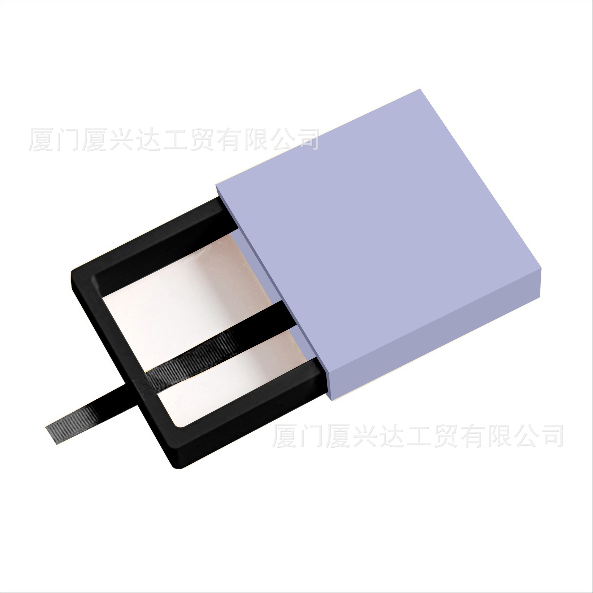 우아한 보라색(검은색 내부 상자 포함), 7*7*2cm