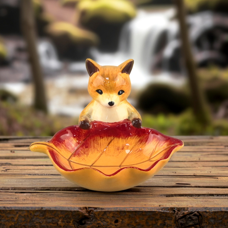 Creativo y encantador jarro de té de gato para atraer la riqueza, estantería de té de gato, tanque de almacenamiento a prueba de humedad, mini jarro de té portátil de viaje