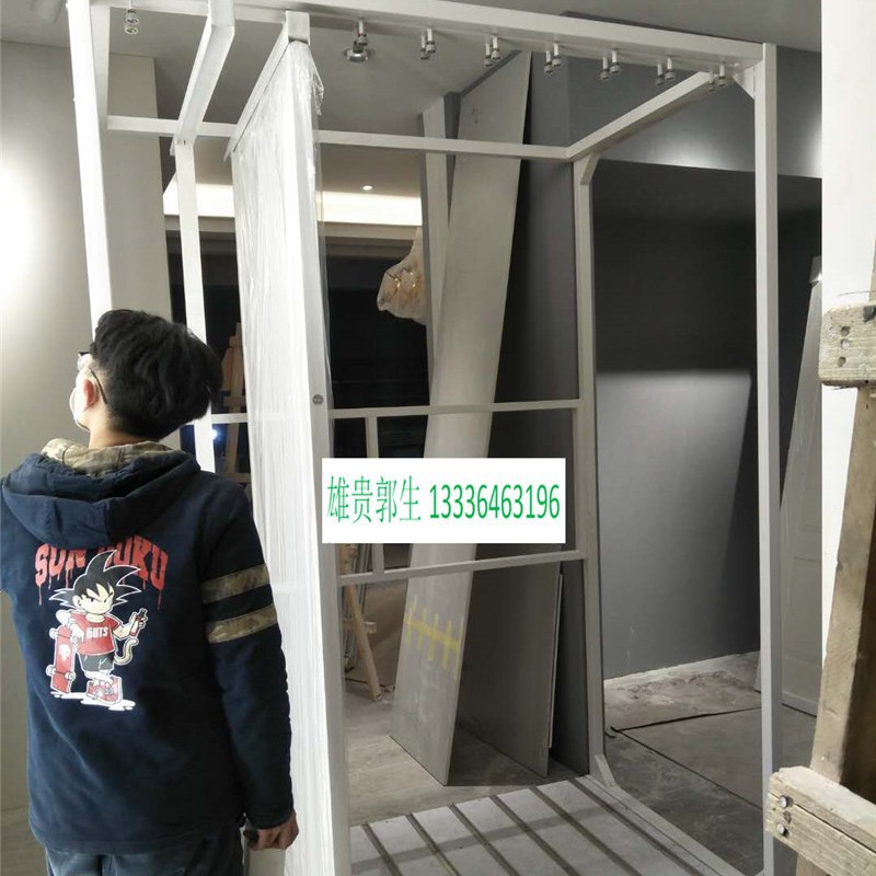 鑫烽0801木门展示架 卫浴门样板铁架 衣柜门展具门窗展示柜铁货架