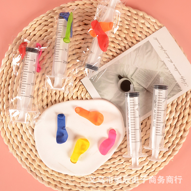 1*24 주사기 풍선 수구 초등학교 어린이 놀이 물 싸움 장난감 학교 매점 뜨거운 제품