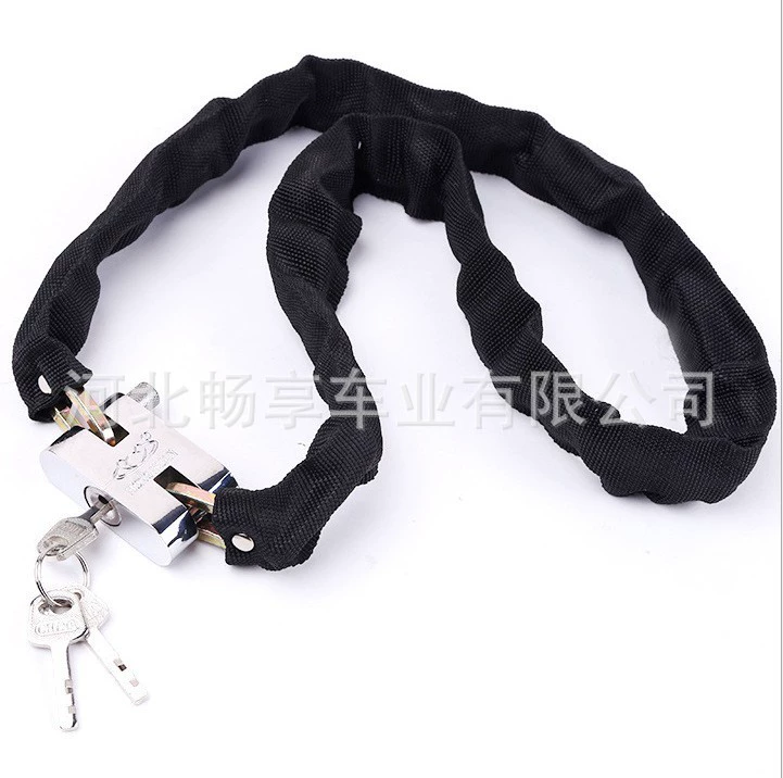 Электрический автомобиль замок аккумулятор Железный цепной замок Противоугонный замок велосипедные аксессуары ткань замок цепи продажи