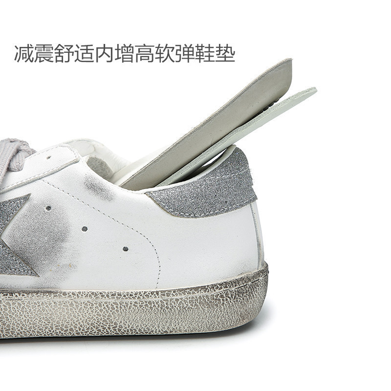 Zapatillas de deporte blancas pequeñas retro Harajuku multi-fósforo calle tiro estrella estudiante talla grande 44 pareja familia zapatos sucios exportación estilo caliente