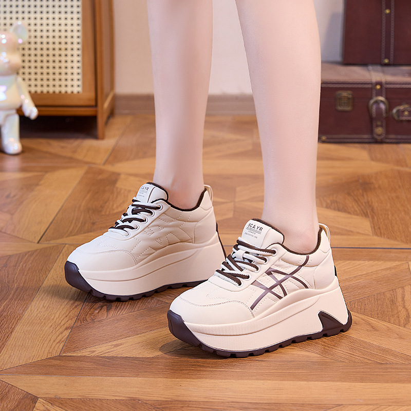Giày sneaker nữ đế dày chunky phong cách bánh mì tăng chiều cao — M2971-1 màu mơ nhân nhung, M2971 Đỏ Một Lớp, M2971 Đen Một Lớp, M2971 màu mơ, một lớp lót chi tiết 16