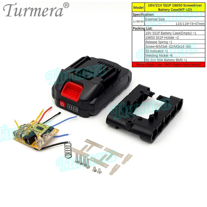 21V リチウム電動レンチバッテリーアクセサリー 18650 バッテリーボックス 5 セクション 10 セクション 15 セクション保護ボードシェルアクセサリー|undefined