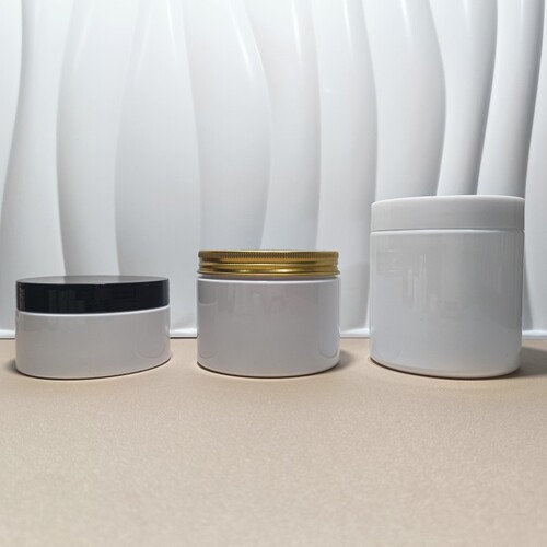 PET white wide-mouth jar 30g 50g 500g cream jar eye cream hair mask container plastic refill bottle