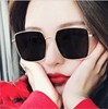 Internet celebrity glasses women's trend frame gold silk sunglasses large frame round face eyes