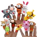 厂家直销创意款儿童迷你毛绒手指玩偶婴儿娃娃小卡通动物手指玩具