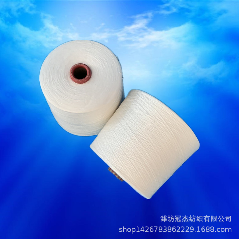 纯棉纱6支 环锭纺普梳粗支棉纱6支 现货 可漂染机织 全棉纱线6S