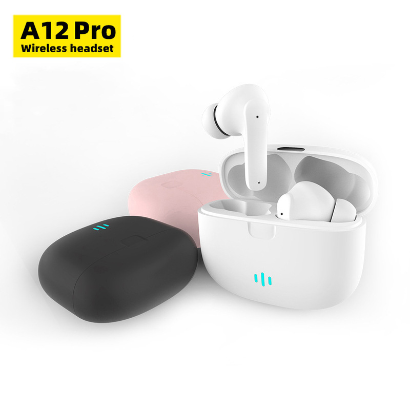 Hot Selling A12 Pro Gaming Bluetooth Headset 5.2 High Battery Life Wireless Headset Semi-In-Ear Subwoofer Earbuds