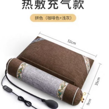頸椎枕、頸椎を保護する睡眠用枕、ヨモギ、そば、決明子入り円筒形ネックピロー|undefined