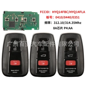 Suitable for Toyota Remote Control Car Key 8A Chip 312 Frequency 314 Frequency Hyq14Fbc/Hyq14Fla