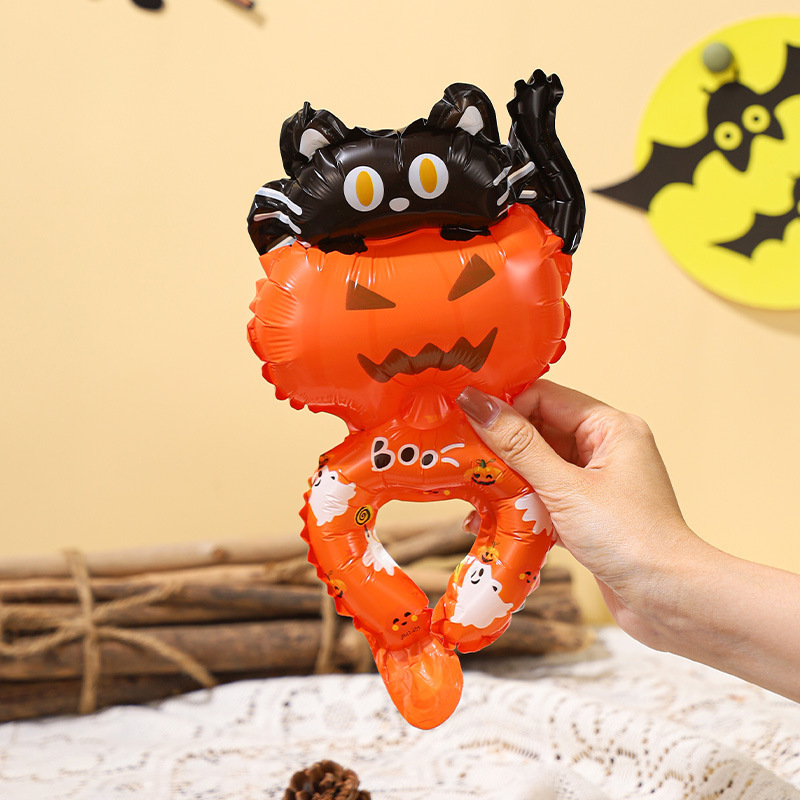 【新品】ハロウィーン装飾手首風船カボチャの雰囲気イベント写真撮影カード道具プレゼント|undefined