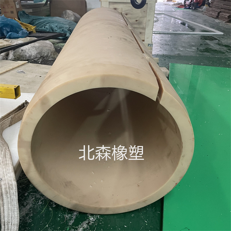 Processing Wear-Resistant Mc Cast Nylon Shaft Sleeve Bushing Large Diameter Oil-Containing Hollow Nylon Tube Pa66 Nylon Shaft Sleeve