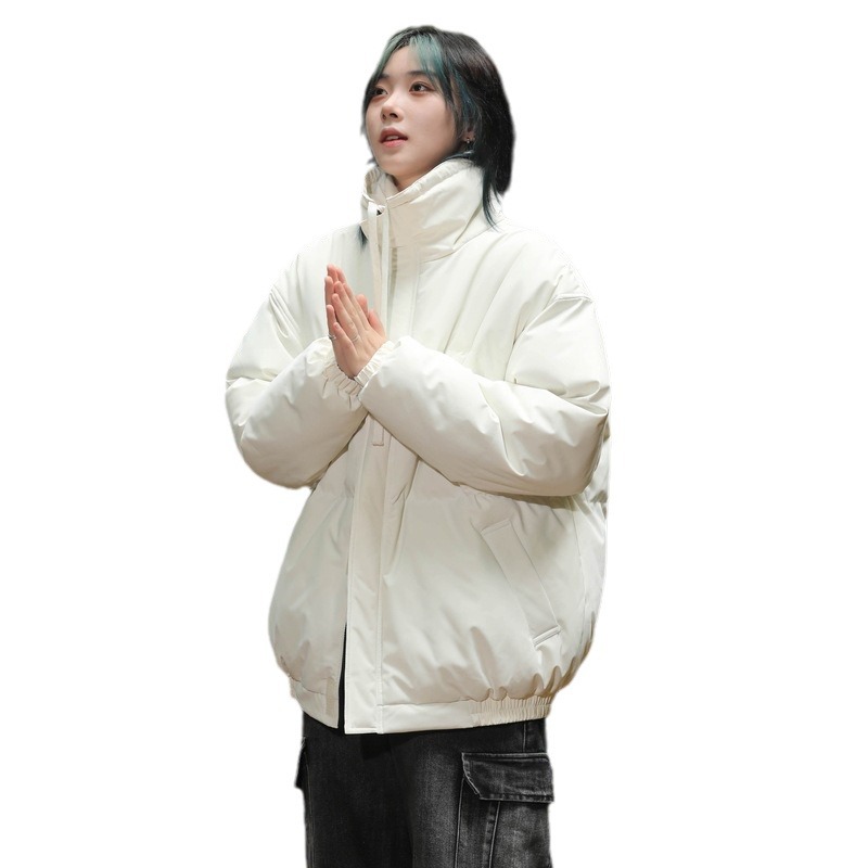 Vêtements rembourrés en coton à col montant grande taille pour hommes et femmes, doudounes rembourrées en coton, vêtements rembourrés en coton amples et épais_voghion.com