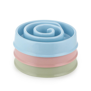 Dog Slow Food Licking Slow Feeding Bowl Pet Anti-Slip Anti-Choke Slow Feeding Bowl Cute Snail Shaped Dog Bowl
