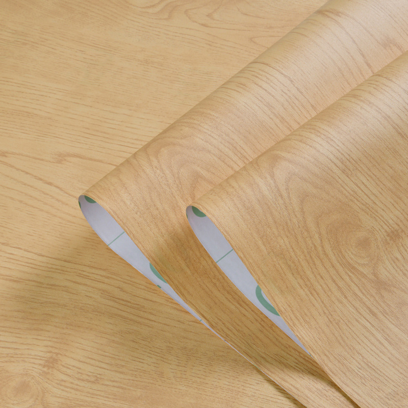 Registro de pegatinas de pared papel pintado autoadhesivo al por mayor muebles renovación pegatinas armario puerta grano de madera Boeing película