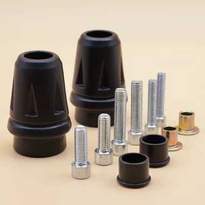 Bar, Motorcycle bumper - black-pair-with-6-screws