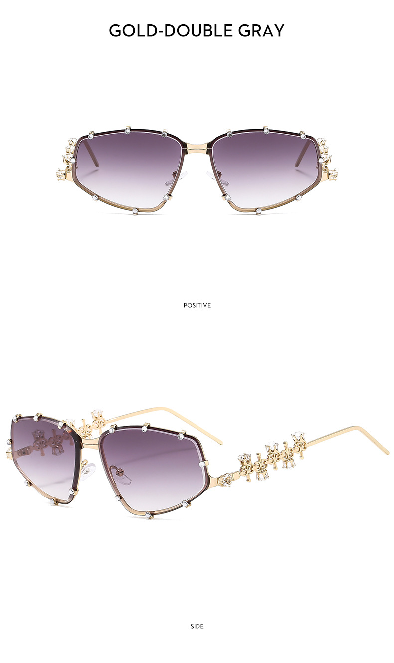 45g Weight Full Frame Glasses Structure Sunglasses, Glasses Classification PC, UV400 Protection Lens Material Special-Shaped Mirror Glasses Style Outdoor, Travel Occasion Solid Color Pattern Unisex Gender Rhinestone Design Streetwear Style Streetwear Solid Color PC UV400 Protection Special-Shaped Mirror Rhinestone Full Frame Women's Sunglasses 15