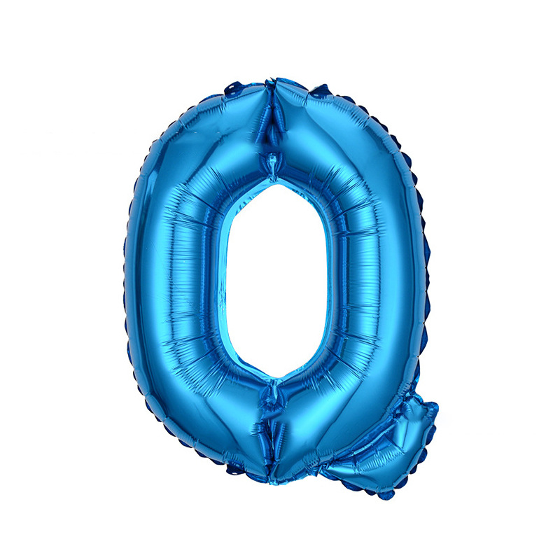 16 pulgadas letras inglesas globo rosa oro oro plata película de aluminio fiesta de cumpleaños fábrica al por mayor letra fiesta