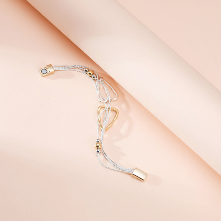 Personalized Double Color Matching Geometric Hollow Multilayer Bracelet Nihaojewelry