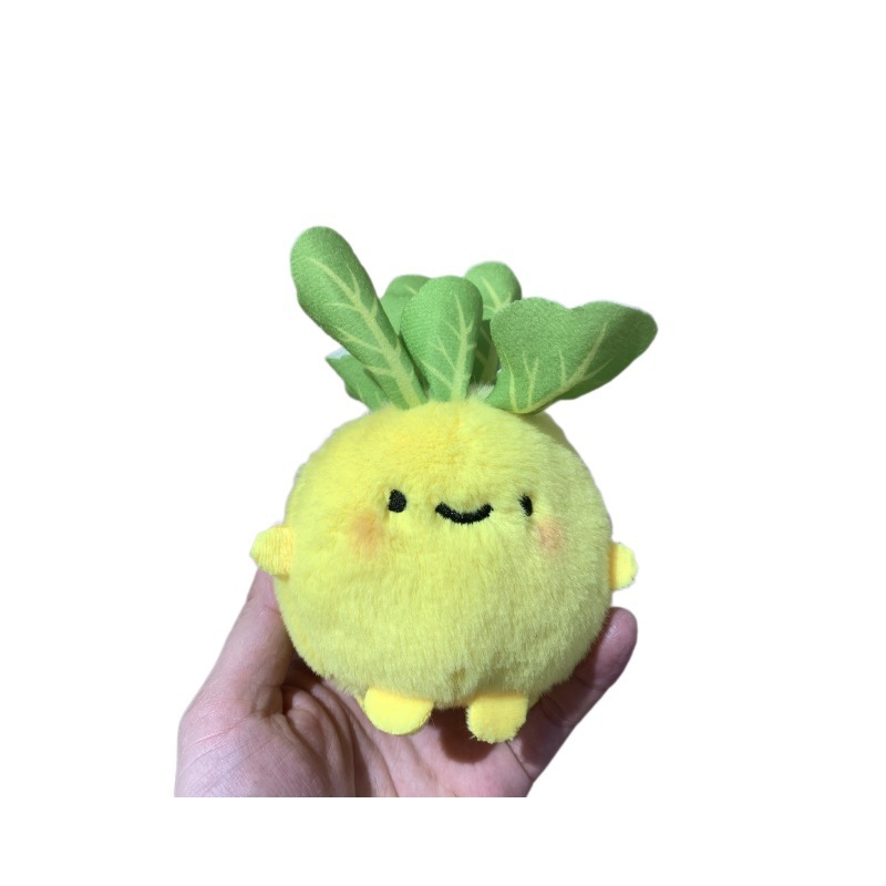 可爱软萌大头菜娃娃挂件创意三色白菜毛绒公仔钥匙圈玩偶PP棉批发|undefined