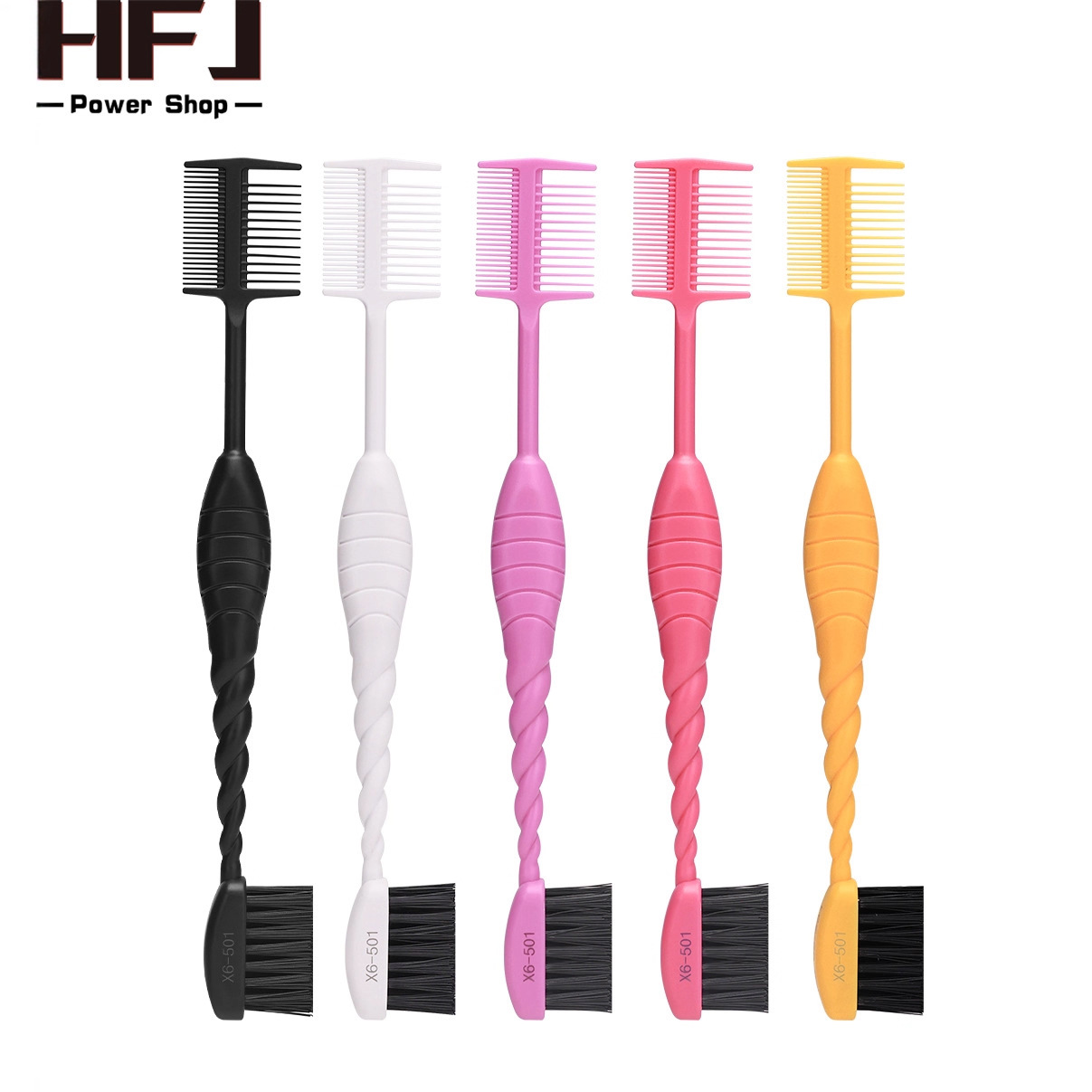 Hot-Selling Double-Headed Cleaning Brush, Eye Shadow Brush, Dyeing Comb, Hairline Comb, Dual-Purpose Multi-Functional Eyebrow Brush, Eyebrow Comb, Broken Hair Edge Comb