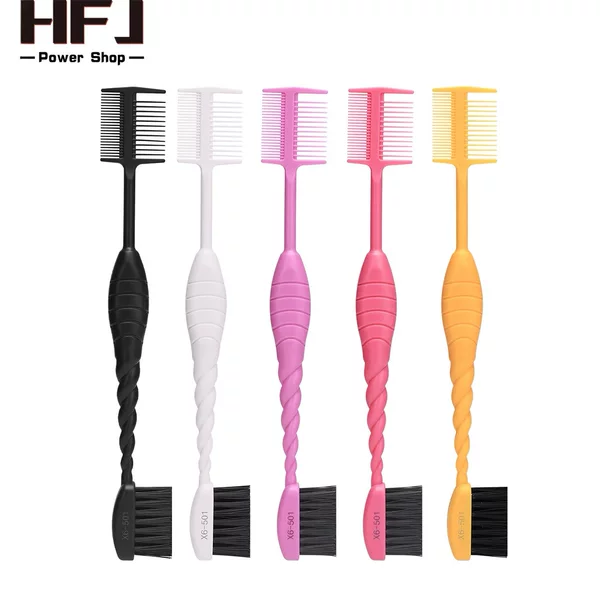 Hot-Selling Double-Headed Cleaning Brush, Eye Shadow Brush, Dyeing Comb, Hairline Comb, Dual-Purpose Multi-Functional Eyebrow Brush, Eyebrow Comb, Broken Hair Edge Comb