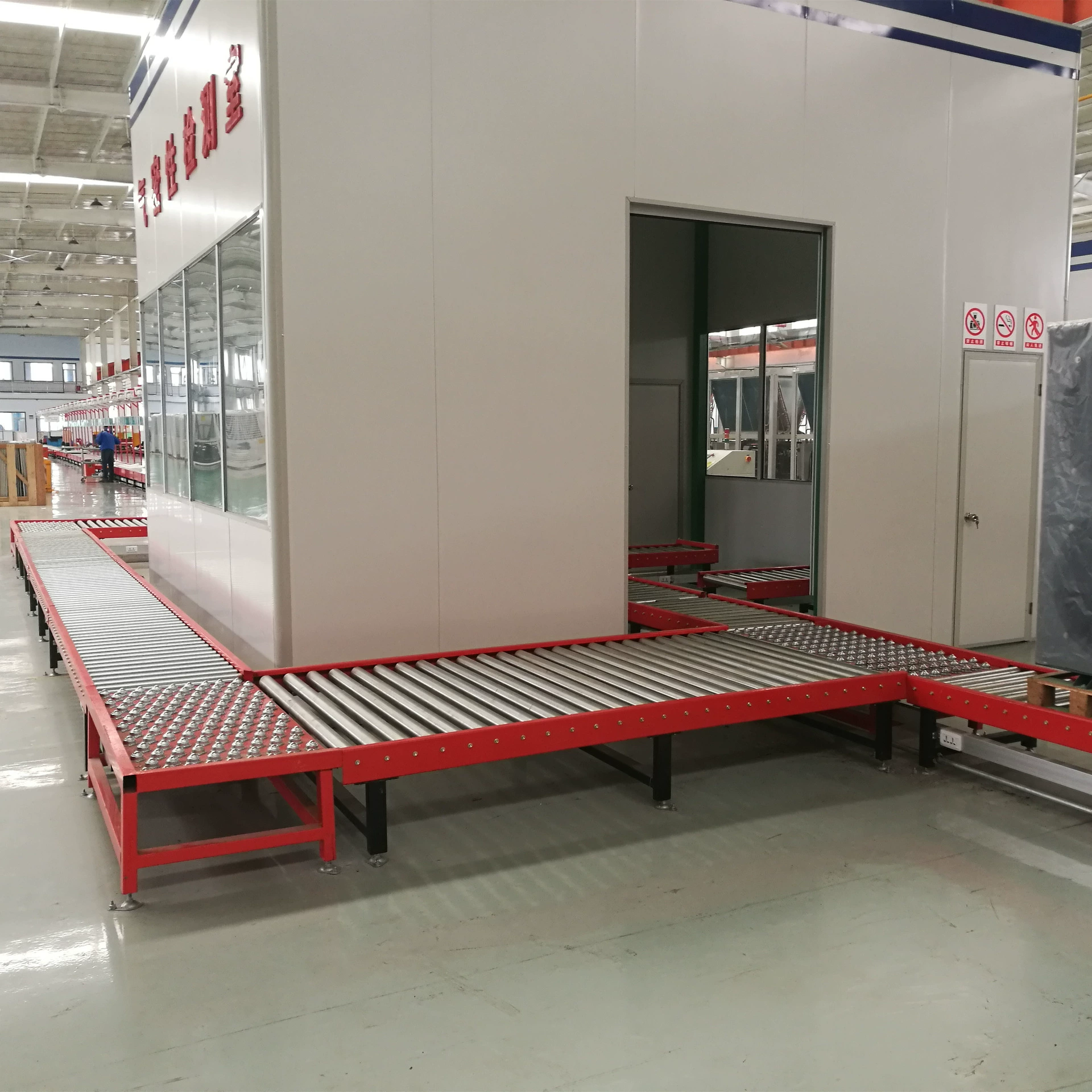 Роликовая конвейерная линия, токарная роликовая линия, двухслойная роликовая линия, Цзинань Агуи