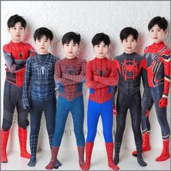 スパイダーマンの服子供の連体服の英雄遠征レオタードのハロウィンのコスプレの衣装