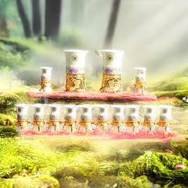 定制酒具套装高端白酒羊脂玉轻奢伴手礼品国潮风陶瓷大套分酒器