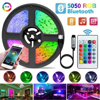 5В LED-лента 5050 RGB водонепроницаемая, цветная, USB, 24-кнопочный пульт Yinle, Bluetooth, фоновая подсветка для ТВ