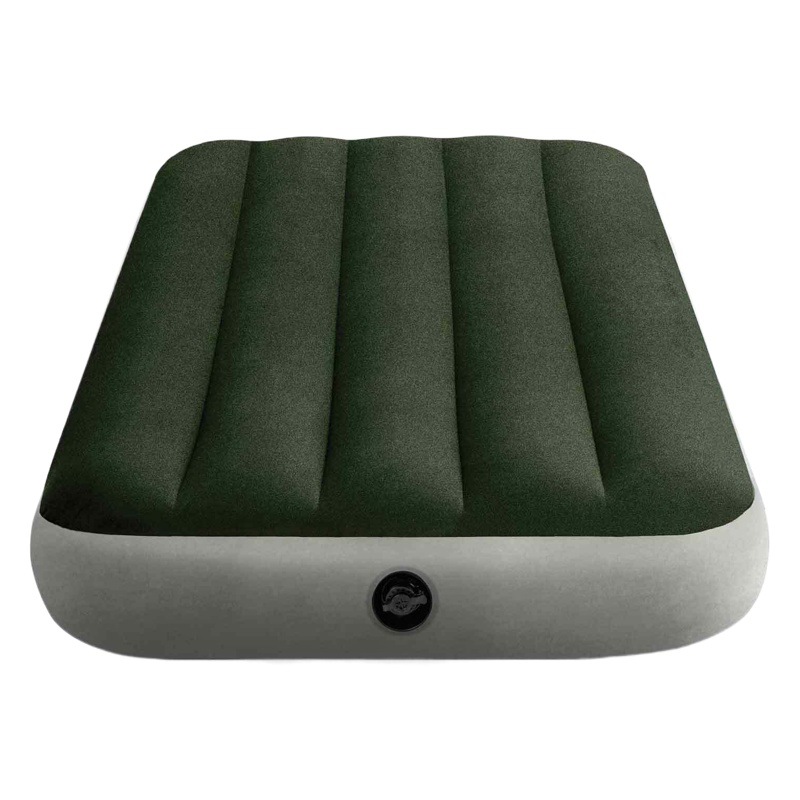 Intex64106 flocado PVC engrosada solo doble colchón inflable engrosada hogar acampar al aire libre colchón inflable