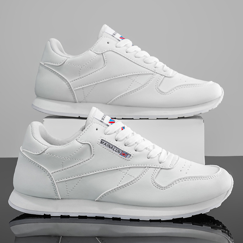Extra-large Size Men's With Thick Soles, Height-increasing Leather Casual Sneakers, Sizes_voghion.com