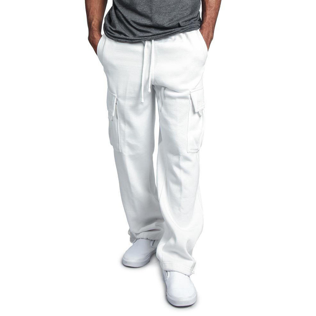 Nuevos pantalones de trabajo de bolsillo europeo y americano de moda de alta calle europeas y americanas retro ocio pantalones de pañuelo para hombre