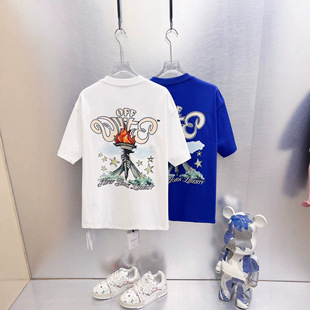 �羳OFF-White��ĸ������Ǻ�ӡ������ ���{����Ůͬ���T��