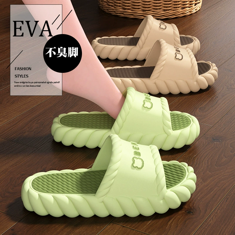 Тапочки для женщин 2025 новые парные домашние круглогодичные милые с мягкой подошвой нескользящие тапочки для мужчин