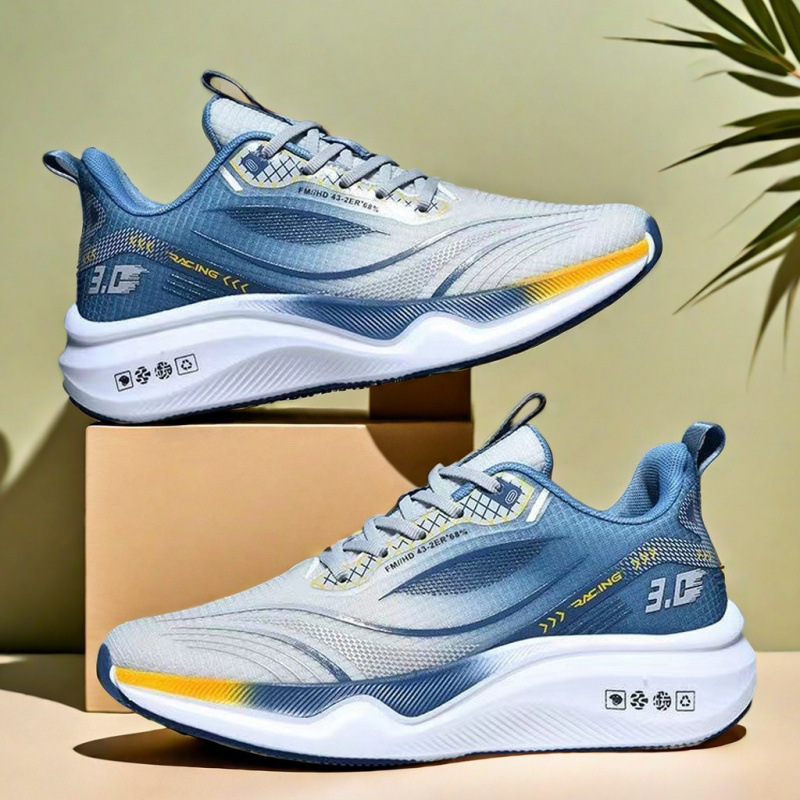 Shock-absorbing fashionable ultra light breathable shoes for…