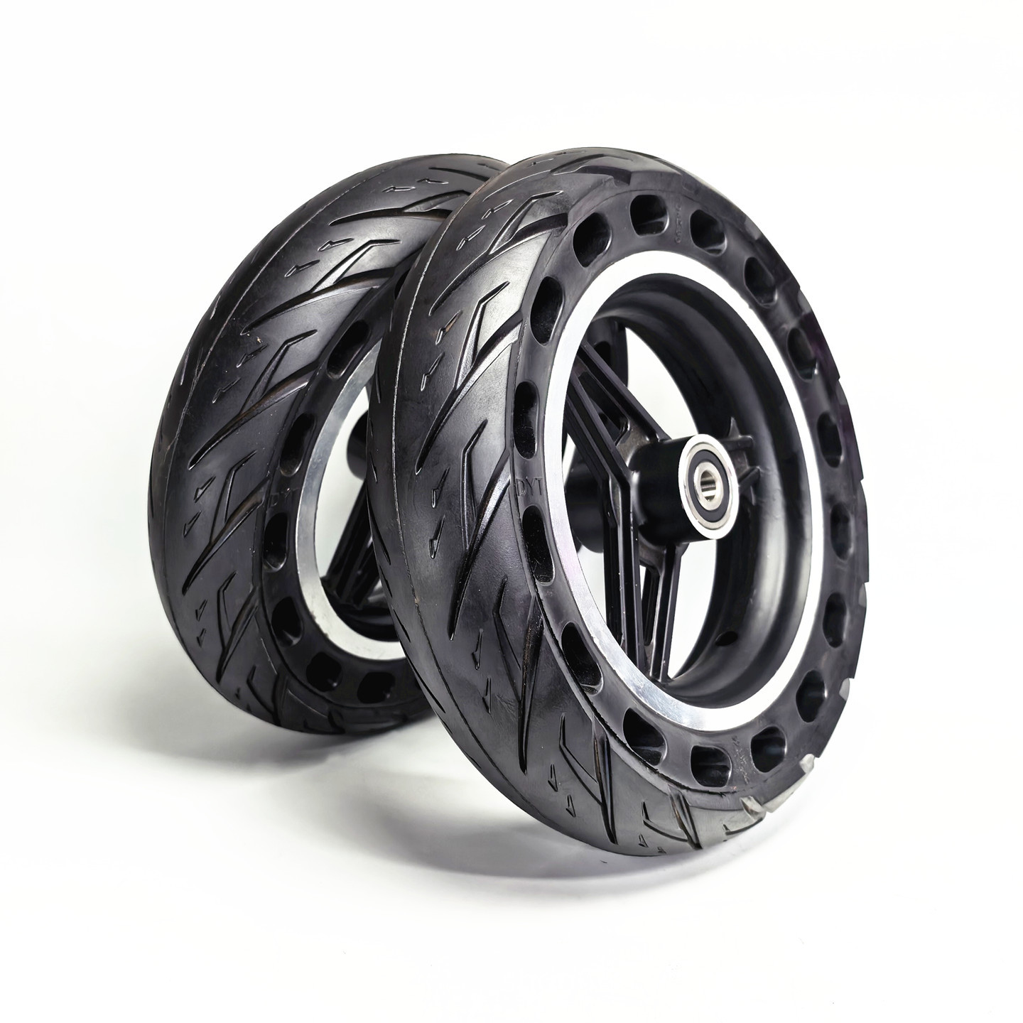 10inch Electric skateboard DIY modified go-kart explosion-proof tire wheel assembly 10x2.50 honeycomb solid tire complete wheel