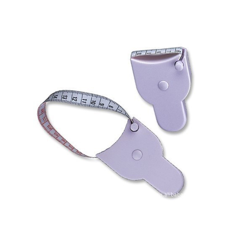 现货供应便携腰围尺伸缩测健康三围卷尺带手柄可爱火炬Y形皮尺