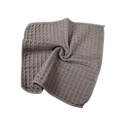 Huawei Waffle Cloth Cafe Exclusive Quick Absorbent Fast Dry Microfiber Multi-functional Cleaning Towel Wholesale
