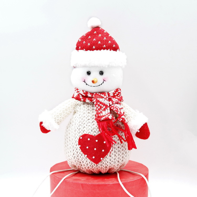 Navidad creativa impresa bolsa de regalo de caramelo Navidad Víspera de Navidad muñeca tridimensional bolsa de fruta al por mayor