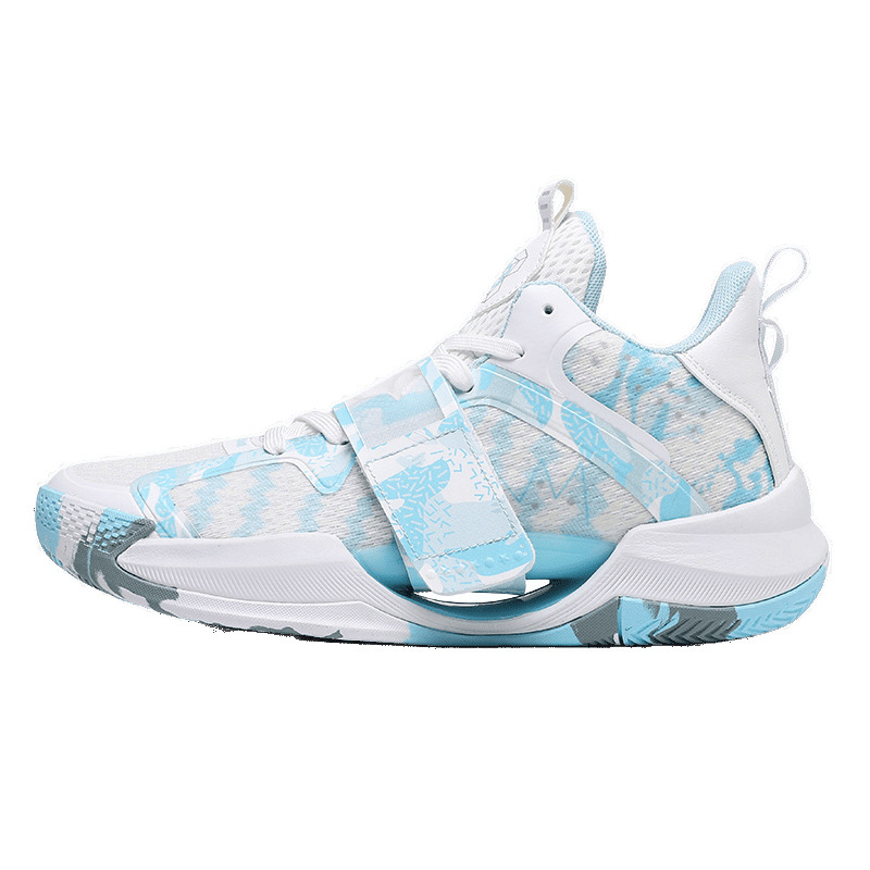 Zapatos de baloncesto de combate real de fricción sonora y amortiguación de fricción nacional, zapatos deportivos de moda juvenil de luz nocturna para hombres y mujeres