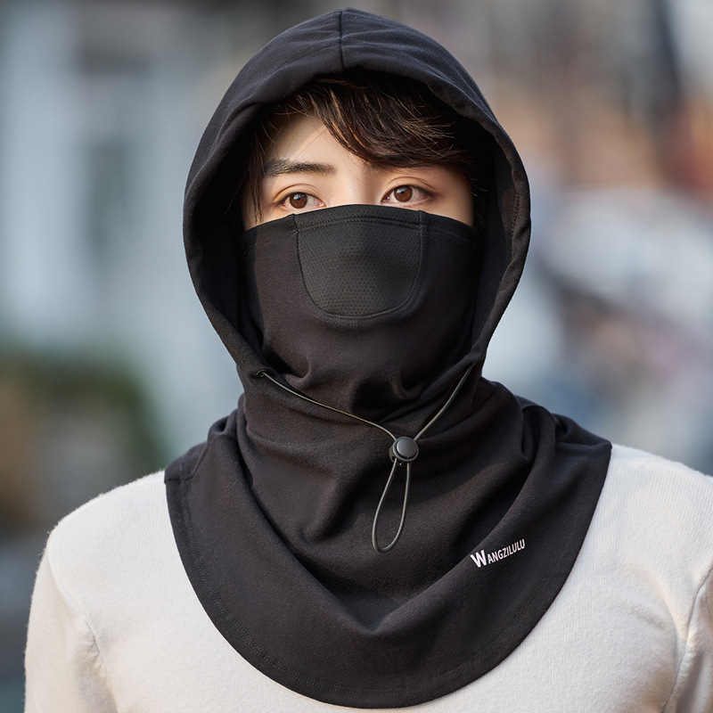 Autumn and winter ski headgear windproof cold-proof outdoor warm hat face protection neck protection pullover cap riding mask cap mask