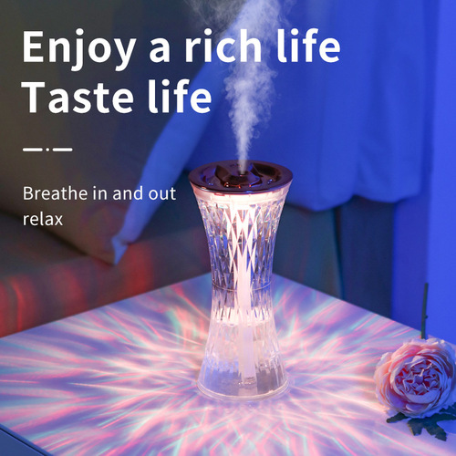 Xiao Man Yao Humidifier with Colorful Atmosphere Lights, Home Use Desk and Bedroom Humidifier with Aroma Diffuser, Cross-border