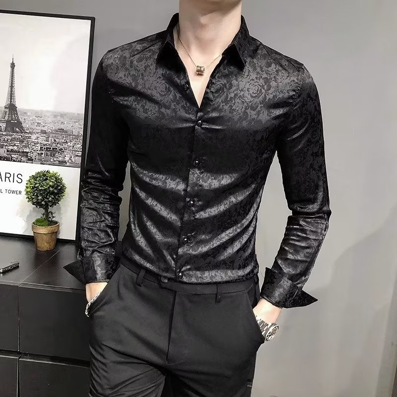 2024 Letter Long-sleeved Shirt Japanese Style Hong Kong Style Ins Loose Shirt Boys Summer Trendy All-match Casual Jacket