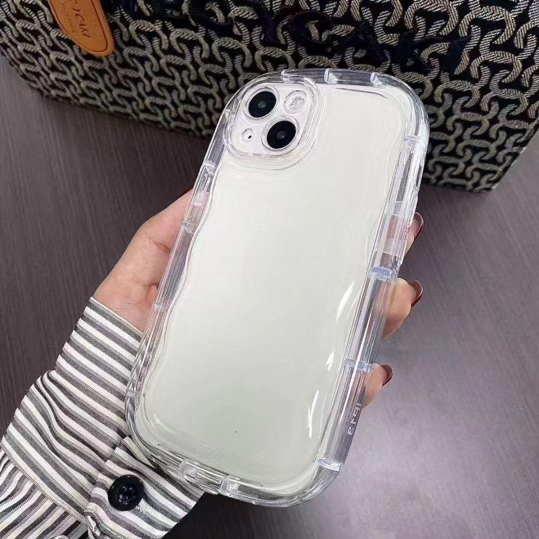 Funda para Teléfono iPhone 17 Pro Max con Diseño de Onda Nueva, Compatible con Apple 16/14/13, Funda Transparente para 12/16